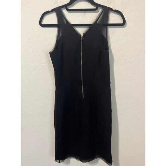 Helmut Lang Sz M Little Black Dress Tank Dress Bodycon Back Zipper Entry - Picture 6 of 8